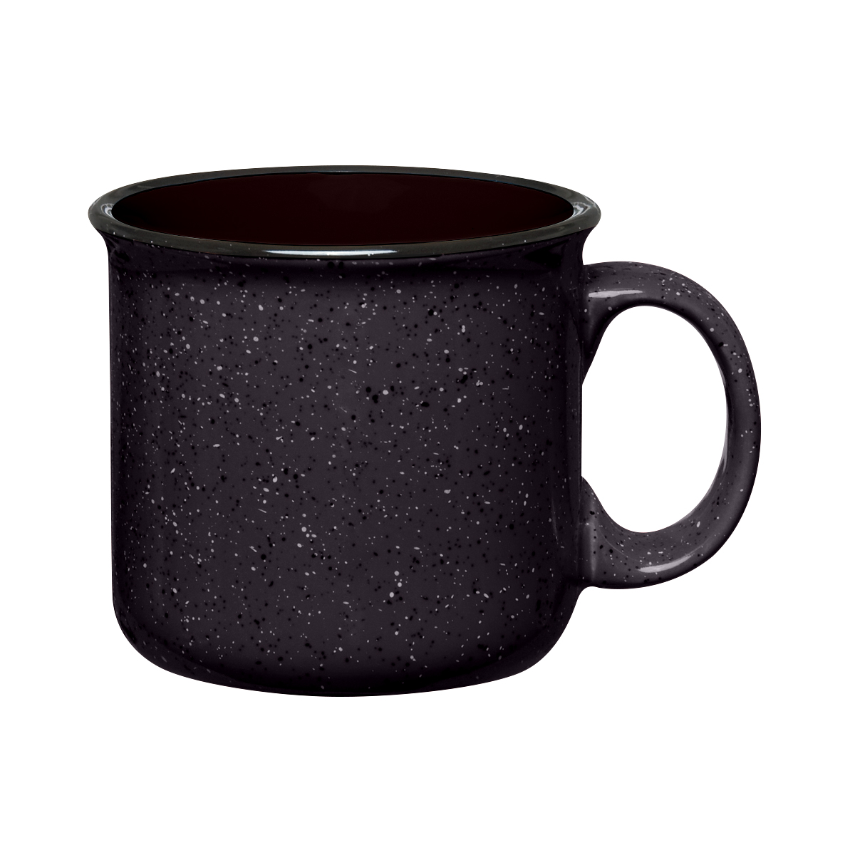 15 oz Ceramic Campfire Mug in BLACK